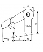 ABLOY CY322 N, T/CY332 N, T